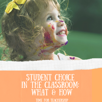Student Choice in the Classroom: What & How. Elevate student voice and student engagement with choice boards. How to offer student choice in what and how they learn or are assessed. Check out the blog post by Lindsay Lyons for Time for Teachership. Scroll down to get 1 of my #teacherfreebies. For more instructional strategies & free resources, sign up for weekly emails at bit.ly/letterfromlindsay