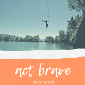Acting brave is more than implementing a list of instructional strategies. It's sometimes rocking the boat...for better student achievement. Check out the blog post by Lindsay Lyons for Time for Teachership. Like what you see? Sign up for weekly tips & free teacher resources from me at bit.ly/letterfromlindsay