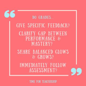 Feedback vs. Grading. What’s the difference? Teachers and school leaders, this is a must read. Learn how to support students and communicate with families while spending less time grading. Check out the blog post by Lindsay Lyons for Time for Teachership. For more tips and #teacherfreebies, sign up for weekly emails at bit.ly/lindsayletter   #growthmindset #teacherwellbeing #edchat