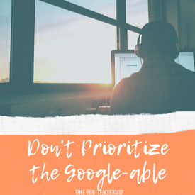 Don’t Prioritize the Google-able. Instead of covering content, think about skill building when doing your lesson plans, designing assessments, giving feedback, and choosing instructional strategies. Help students develop independent learning skills. Check out the blog post by Lindsay Lyons for Time for Teachership. Scroll to the bottom to get free rubric templates--1 mastery-based and 1 single-point rubric. Sign up for weekly tips at bit.ly/letterfromlindsay