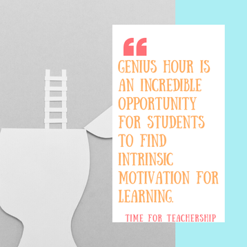 Opportunity: Genius Hour. This strategy is an incredible opportunity for students to find intrinsic motivation for learning, particularly during our current school closure situation. Be sure to grab my free student worksheets to help you get started with Genius Hour. Check out the blog post by Lindsay Lyons for Time for Teachership. For more tips and #teacherfreebies, sign up for weekly emails at bit.ly/lindsayletter    #teachinginspiration #growthmindset