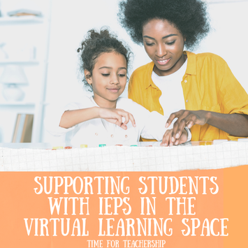 Supporting Students with IEPs in the Virtual Learning Space. Learn how teachers can differentiate content, process, product, and affect/environment when using virtual learning. Check out the blog post by Lindsay Lyons for Time for Teachership. Get 1 of my #teacherfreebies For more tips for lesson planning, curriculum design, instructional strategies, & educational equity, sign up for weekly emails at bit.ly/lindsayletter 