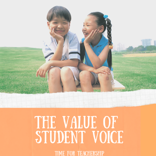 The Value of Student Voice. Why should we build leadership capacity in students? Student voice improves relationships, engagement, and academic performance. Check out the blog post by Lindsay Lyons for Time for Teachership and read the research-based benefits. For more instructional strategies & free resources, sign up for weekly emails at bit.ly/letterfromlindsay