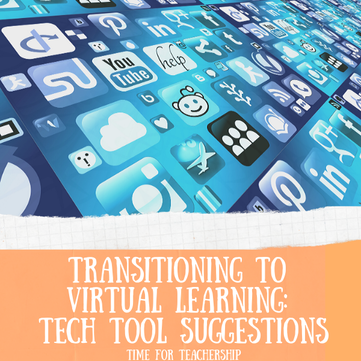 Transitioning to Virtual Learning: Tech Tool Suggestions. Learn how teachers can deliver content and assess students when using virtual learning. Check out the blog post by Lindsay Lyons for Time for Teachership. Scroll all the way down for a free giveaway. For more tips and #teacherfreebies, sign up for weekly emails at bit.ly/lindsayletter 