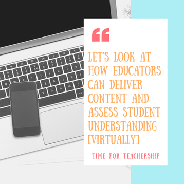 Transitioning to Virtual Learning: Tech Tool Suggestions. Learn how teachers can deliver content and assess students when using virtual learning. Check out the blog post by Lindsay Lyons for Time for Teachership. Scroll all the way down for a free giveaway. For more tips and #teacherfreebies, sign up for weekly emails at bit.ly/lindsayletter  