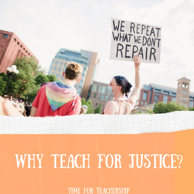 Why Teach for Justice? During COVID and distance learning and concerns about masks, why is it important our curriculum is centered on racial justice? To get my take and a BIG #teacherfreebie, check out the Time for Teachership blog post. For more ideas on curriculum design and how to work for educational equity, sign up for weekly emails at bit.ly/lindsayletter #teachinginspiration #antiracism